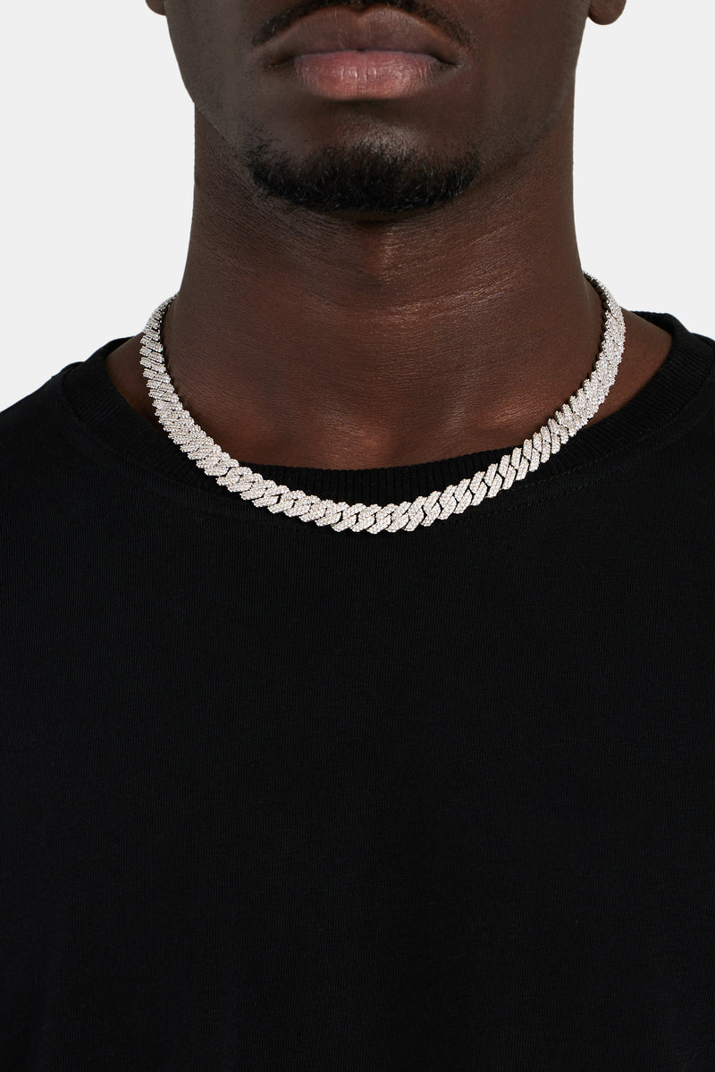 Icy Cuban Link Chain - 10mm (Silver)