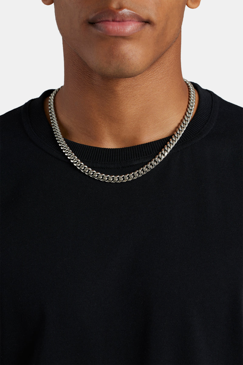 Cuban Link Chain - 8mm (Silver)