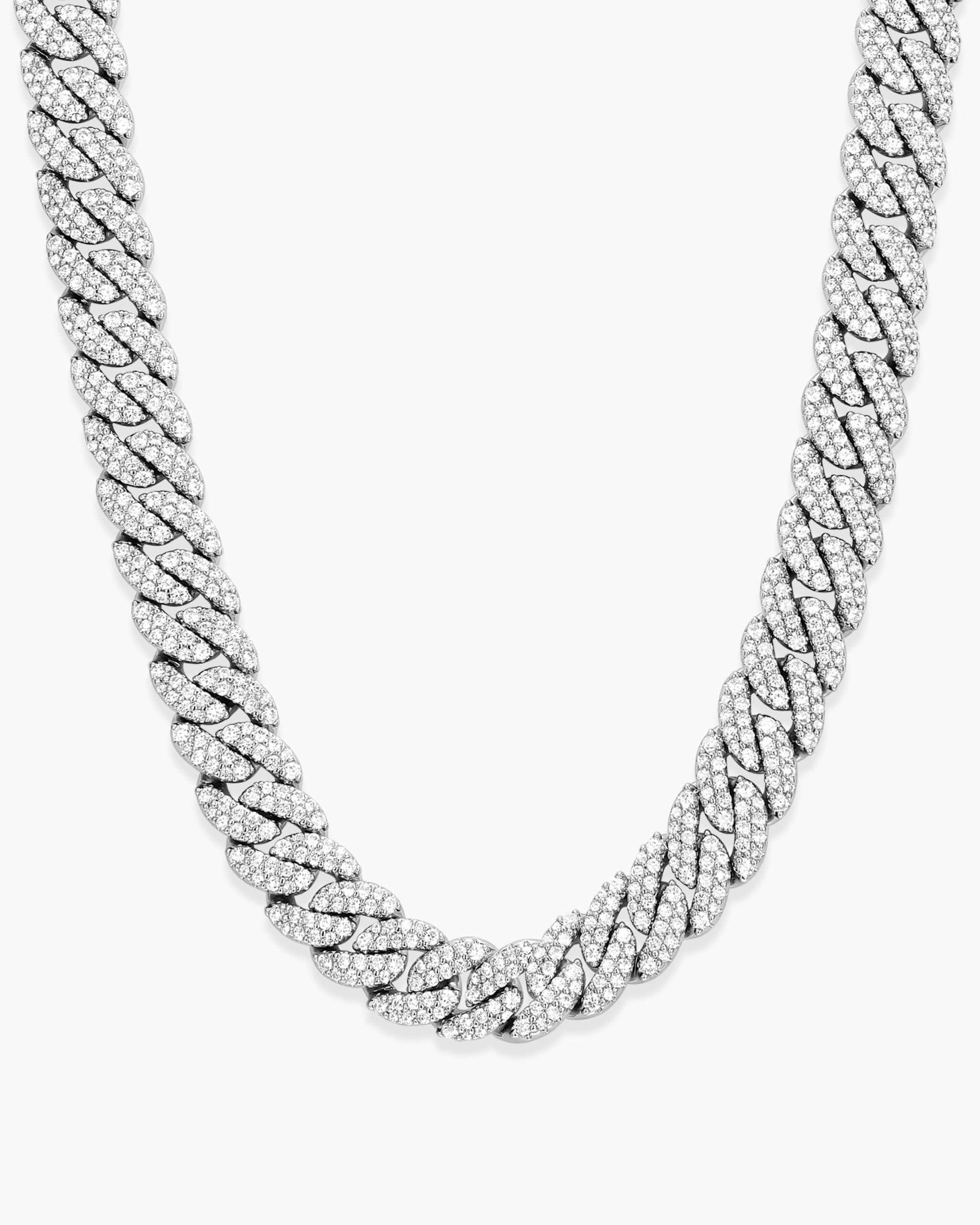 Icy Cuban Link Chain - 10mm (Silver)