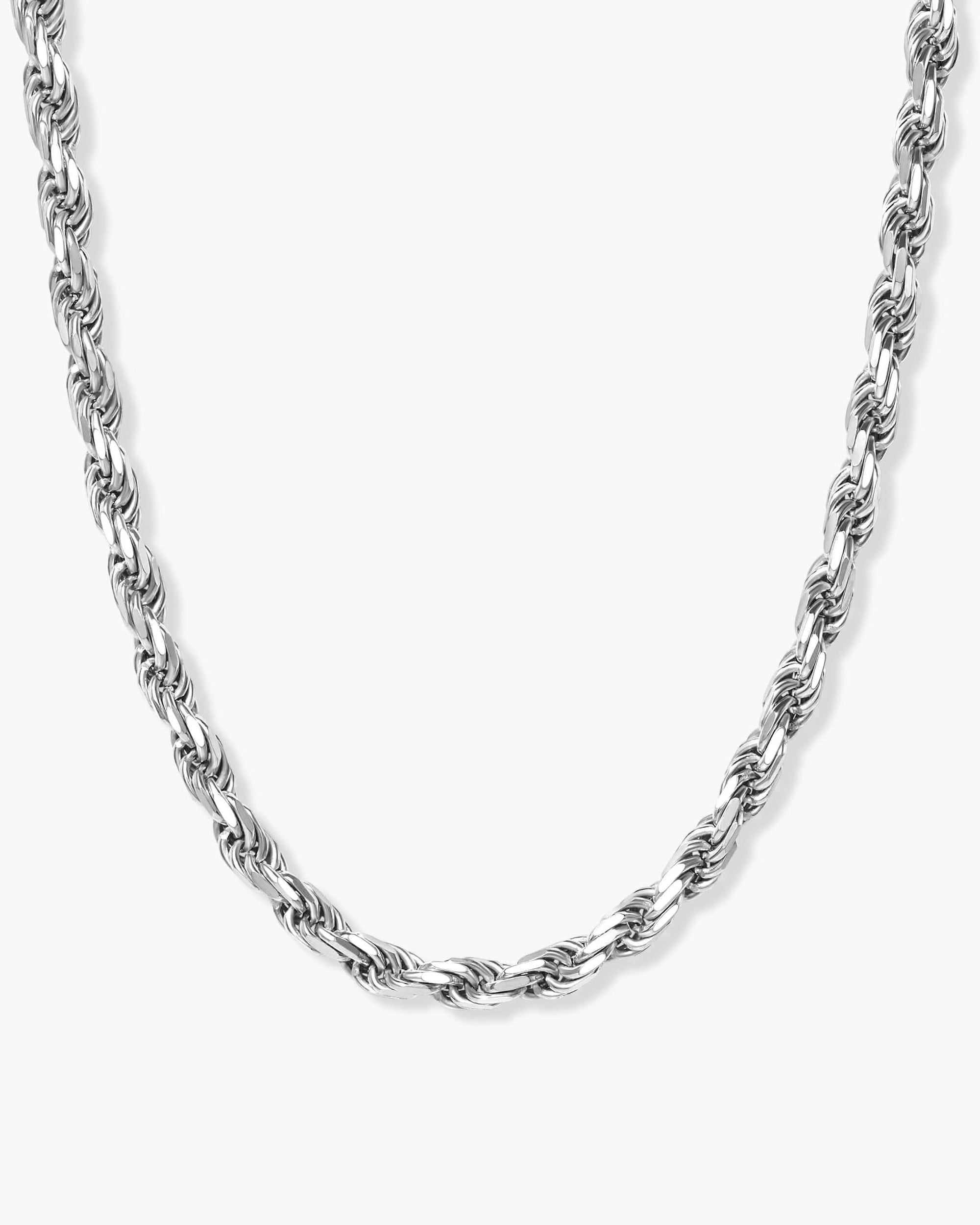 🎁 Rope Chain - 4mm (Silver) (100% off)