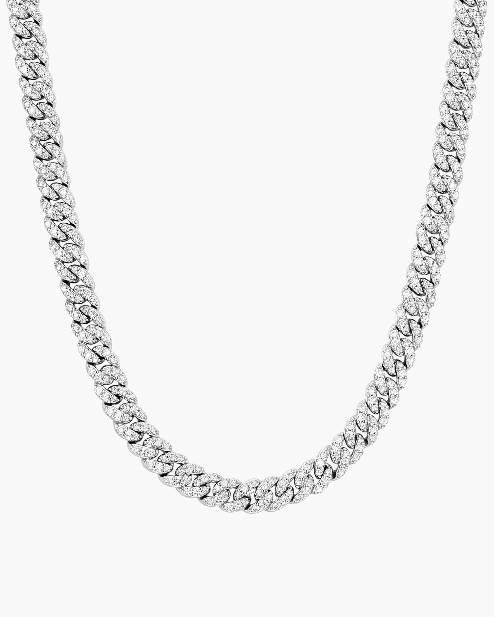 Icy Cuban Link Chain - 5mm (Silver)