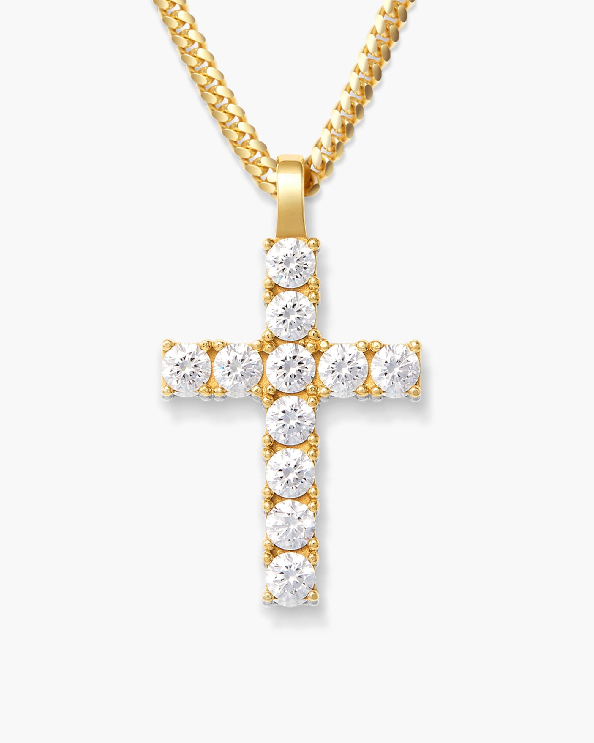 Studded Cross Pendant